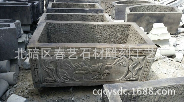 石雕鱼缸